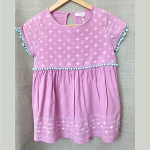 435 Matilda Jane Shirt Pom-Pom Details